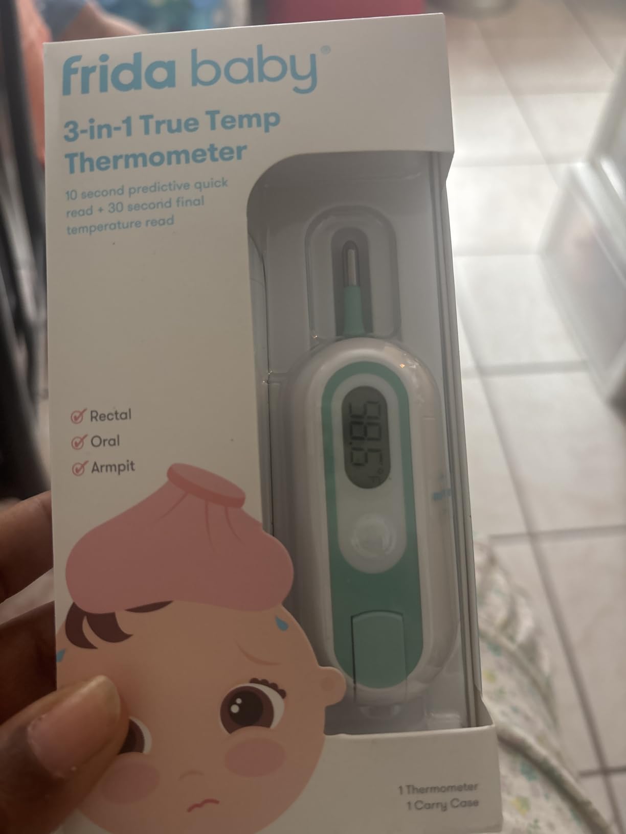 Frida Baby 3-in-1 Rectal, Underarm & Oral Thermometer for Infants & Kids customer photo 1
