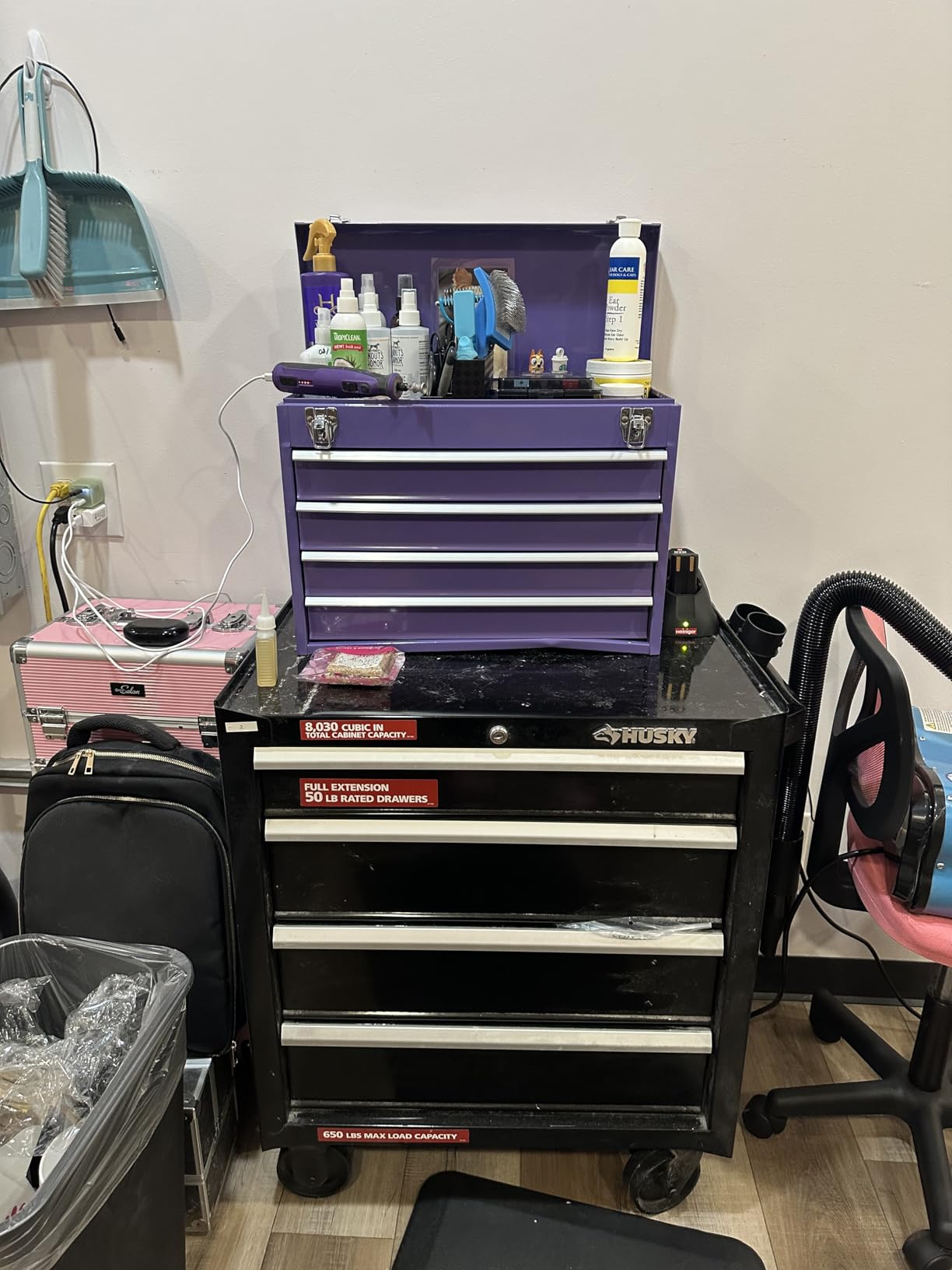 Workington Portable Metal Tool Chest with 4 Drawers, 20