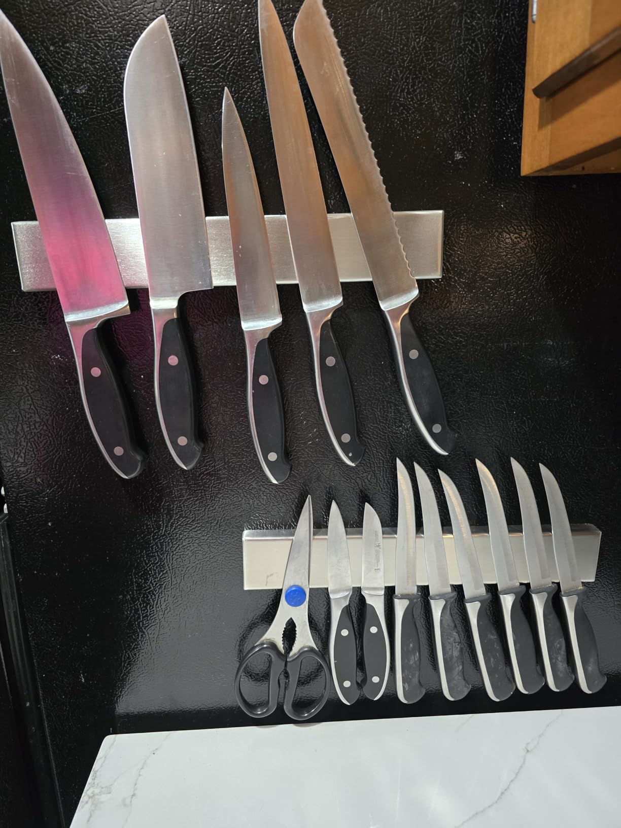 GORILLA GRIP 304 Stainless Steel Magnetic Knife Holder Strip, 10 Inch customer photo 1