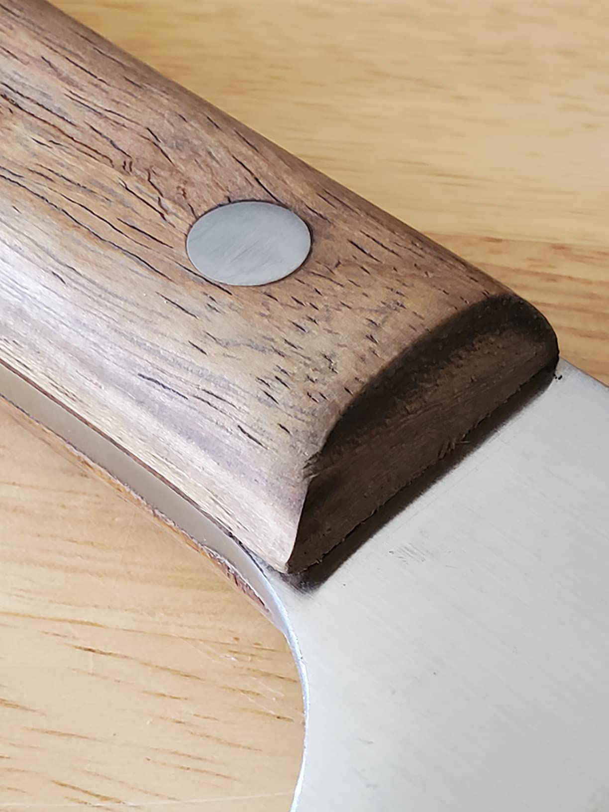 BLADESMITH Meat Cleaver Butcher Axe Bone Chopper Heavy Duty - 6.3'' Bone Cutting Knife Bone Breaker, Stainless Steel Thicken Blade & Pear Wood Handle, Slaughterhouse Looks Manly,2025 Gifts customer photo 2
