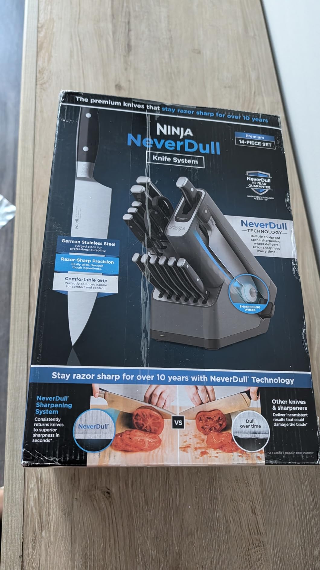 Ninja® NeverDull™ 14-Pc Knife System, Built-in Sharpener, Black, K32014 customer photo 1