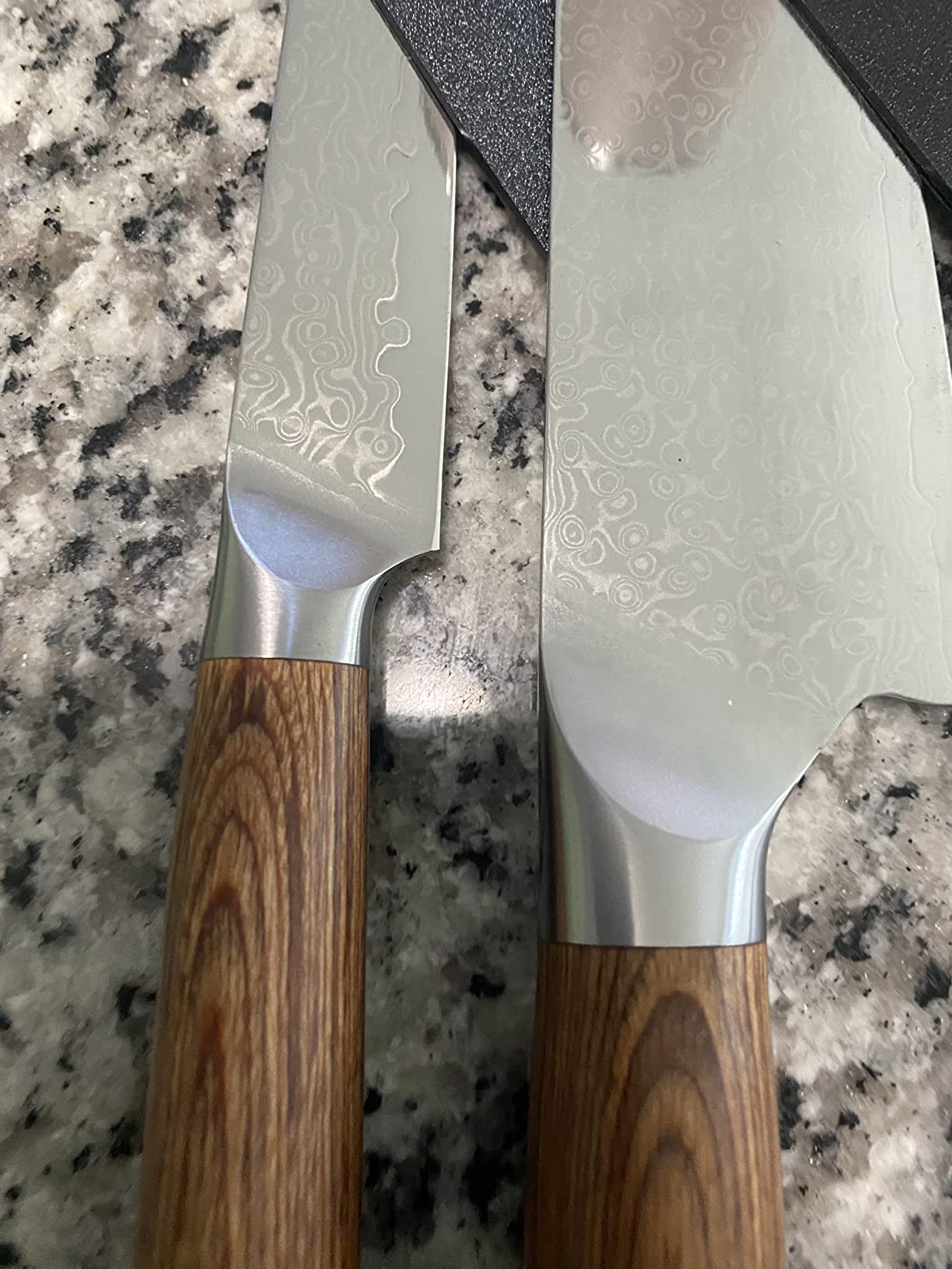 aisyoko Damascus chef knife 8-inch sharp kitchen knife Japan VG-10 stainless steel ergonomic color wooden handle luxury gift box - with scabbard customer photo 1