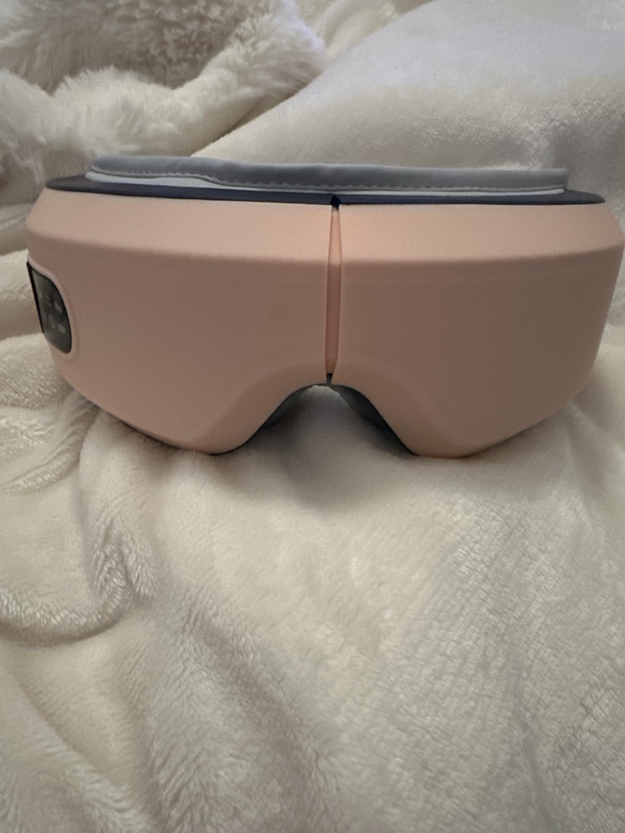 Eye Massager with Airbag Kneading,Constant Temperature Hot Compress, Multi-Frequency Vibration and Bluetooth Music (Pink, Large) customer photo 1