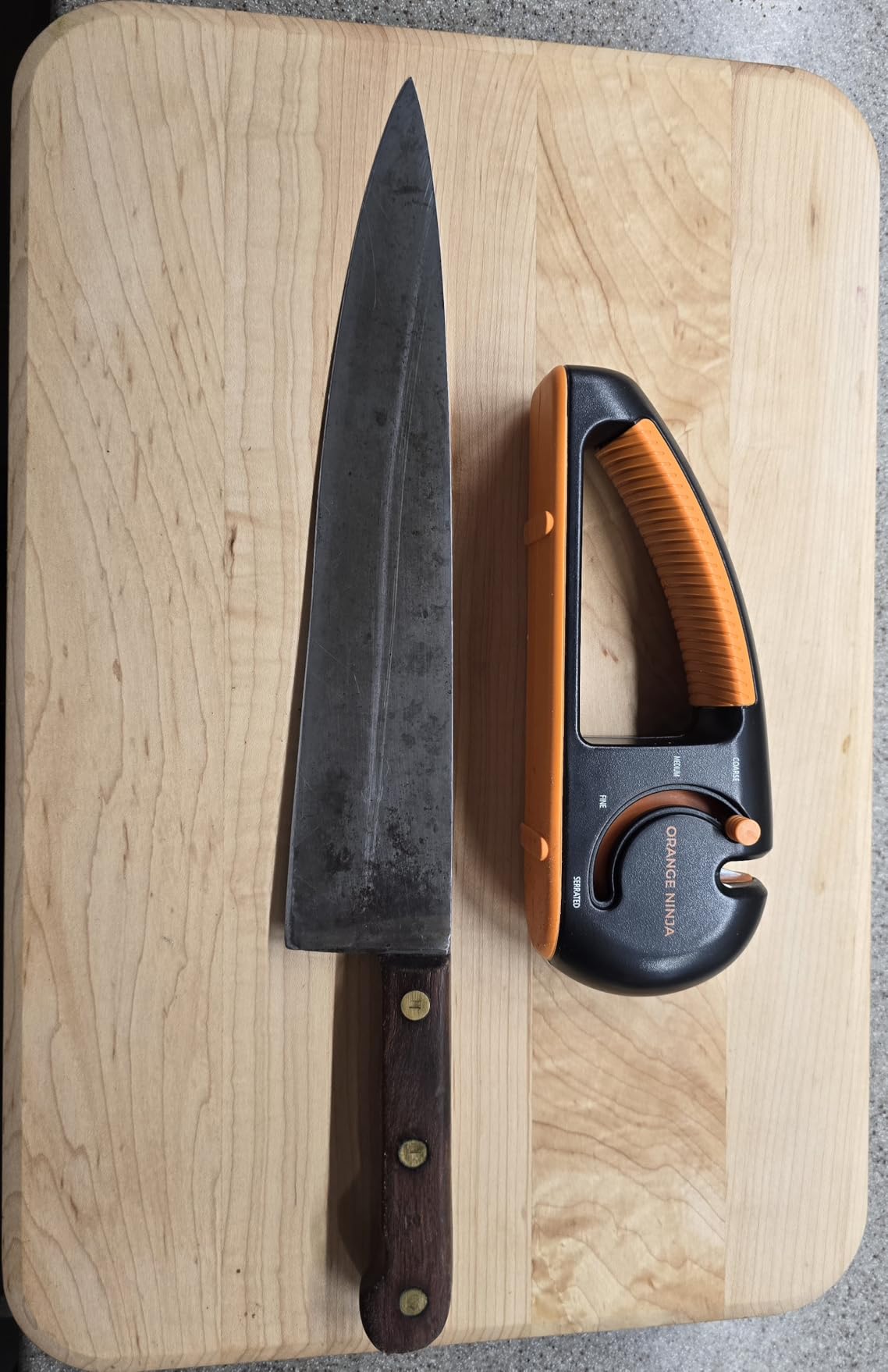 Orange Ninja Serrated & Kitchen Knife Sharpener – 4-Stage Sharpening Tool customer photo 2