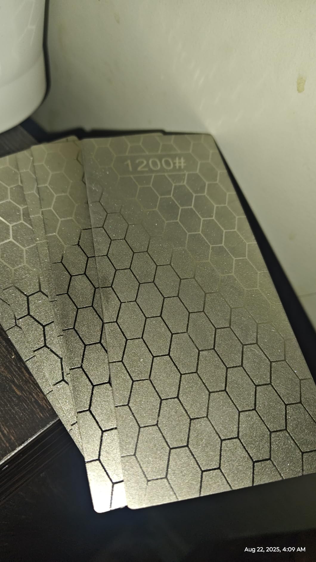 Diamond Sharpening Stone, 5 Pcs Knife Sharpening Stone with Extra Fine/Coarse Plate and Non-slip Base, 400/600/800/1000/1200 Grit customer photo 2