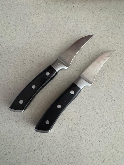 OAKSWARE Bird Beak Paring Knife, 2.75 Inch Razor-Sharp Pro Tourné Knife customer photo 1