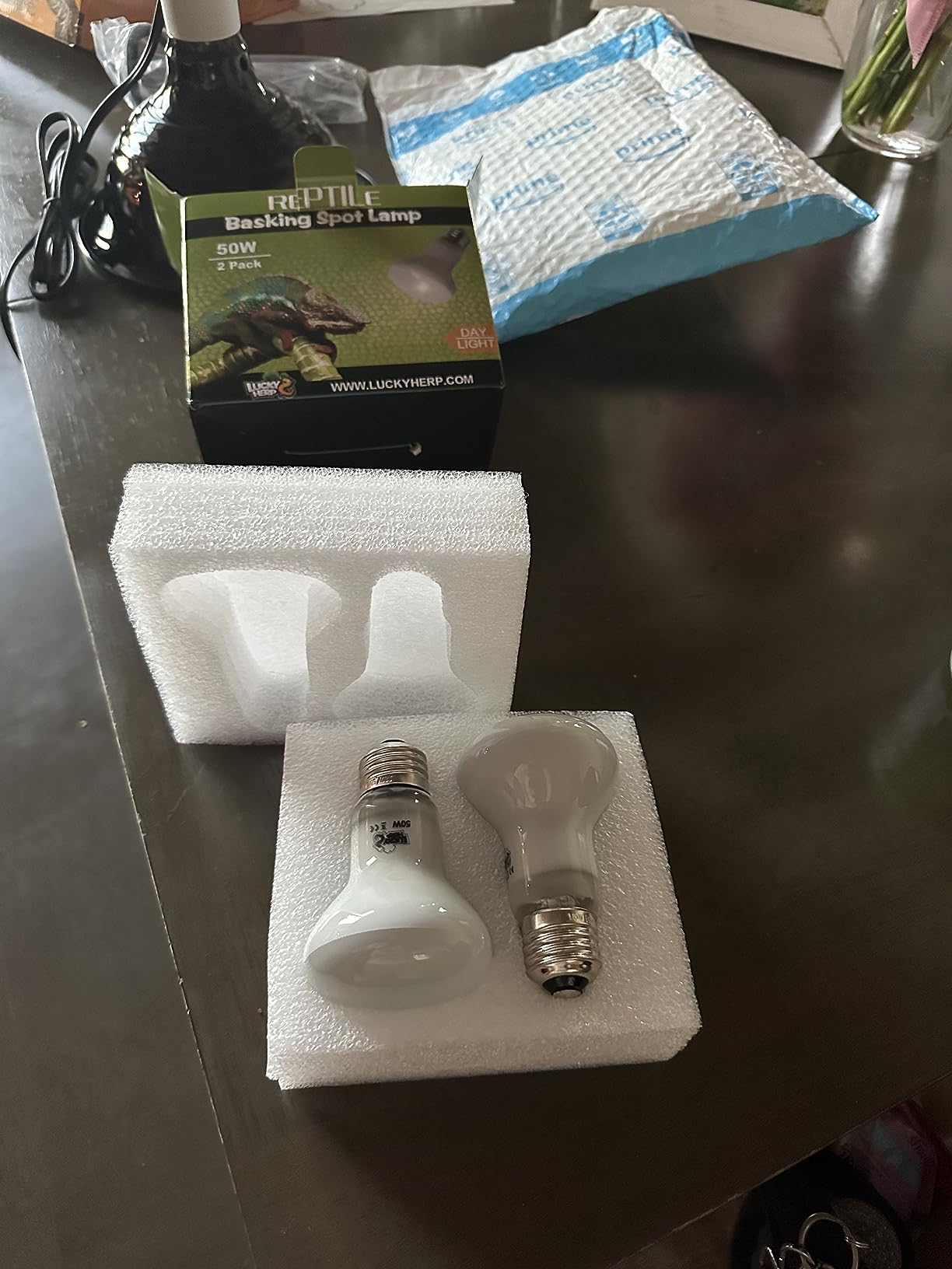 LUCKY HERP Reptile Heat Lamp Bulbs 75W, UVA Daylight Basking Bulbs 2 Pack customer photo 2