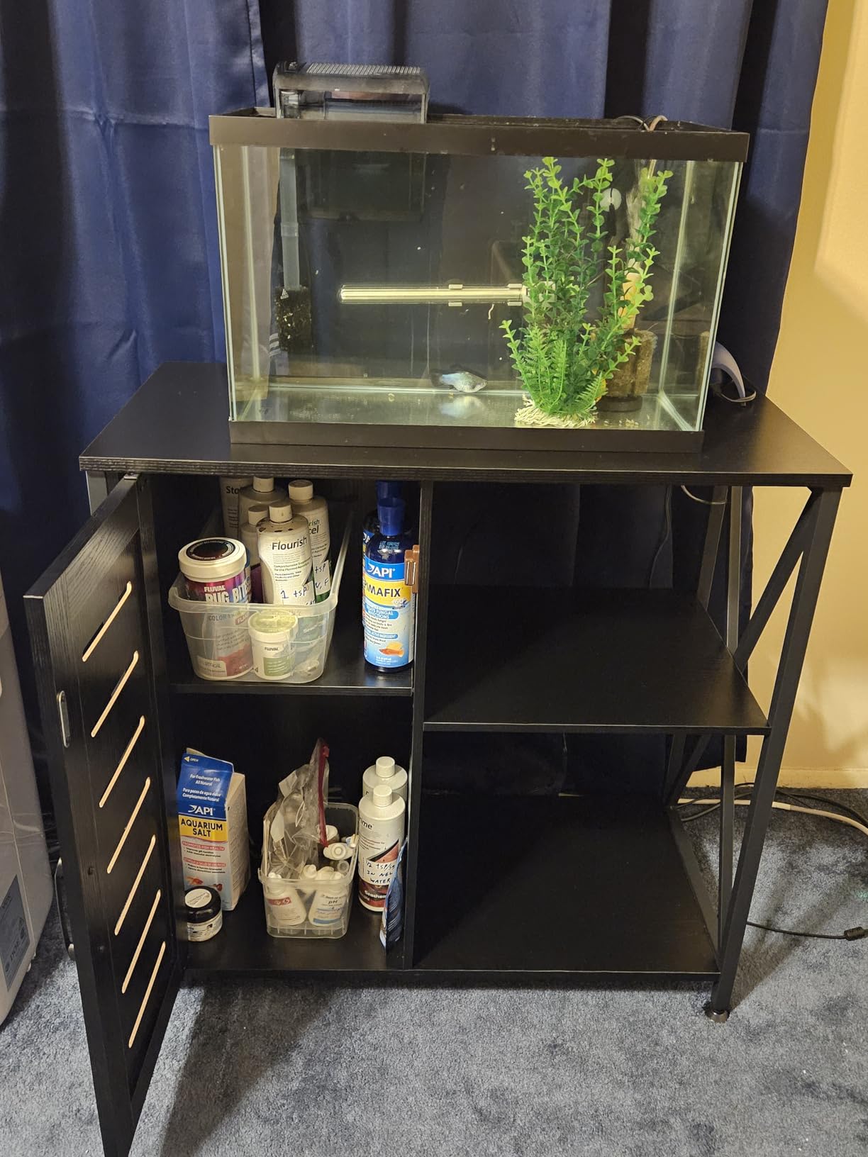 Herture 55-75 Gallon Fish Tank Stand, Reptile Tank Stand with Power Outlets customer photo 1