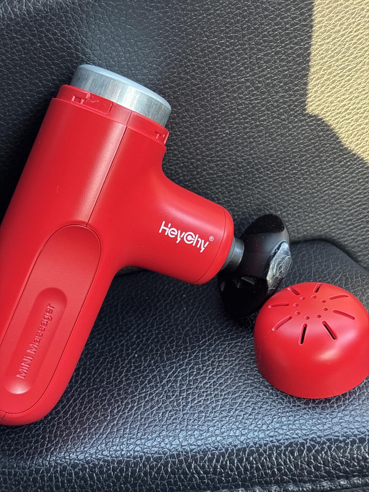 HEYCHY Super Mini Massage Gun, Percussion Deep Tissues Muscle Massager, Compact Sports Travel Massage Gun, Portable Handheld Massager for Home, Gym, Office, Outdoors customer photo 2