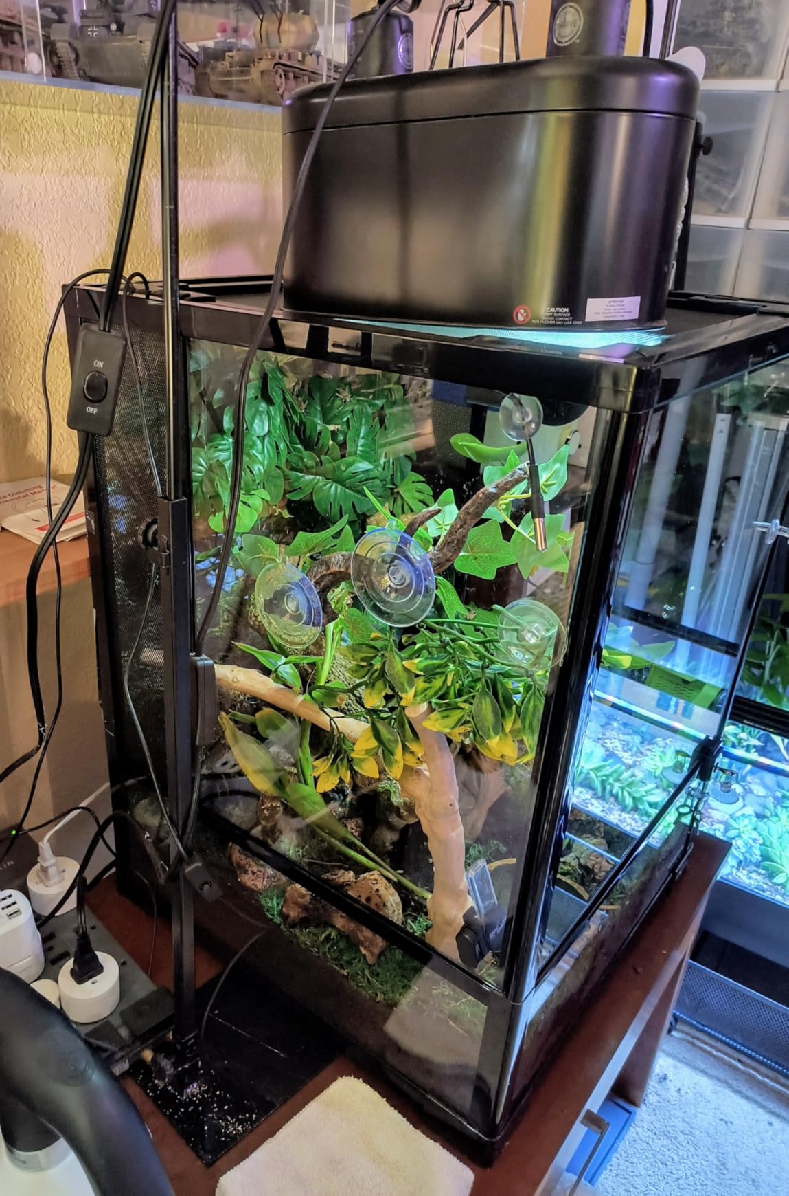REPTI ZOO 30 Gallon Reptile Glass Terrarium, 18