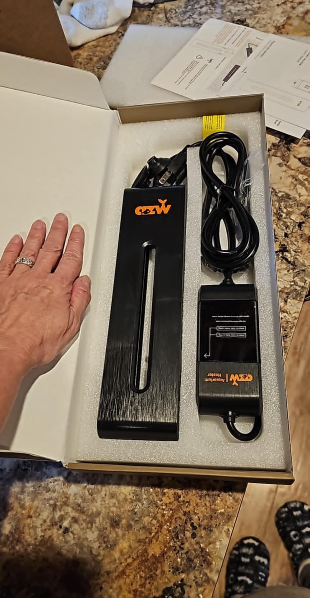 azw 800W Aquarium Heater for 110‑250 Gal, Triple Auto‑Shutoff Safety customer photo 2
