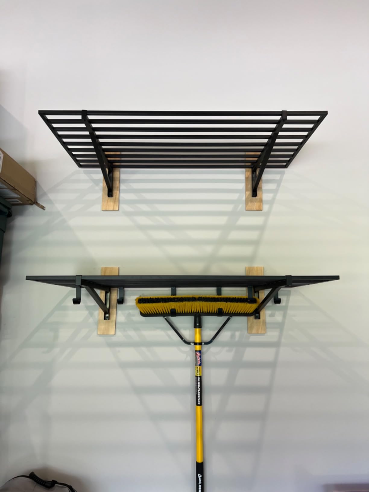 StoreYourBoard Garage Wall Shelf, 2x4 ft, Holds 400 lb, 6 Hooks, 2 Pack customer photo 2