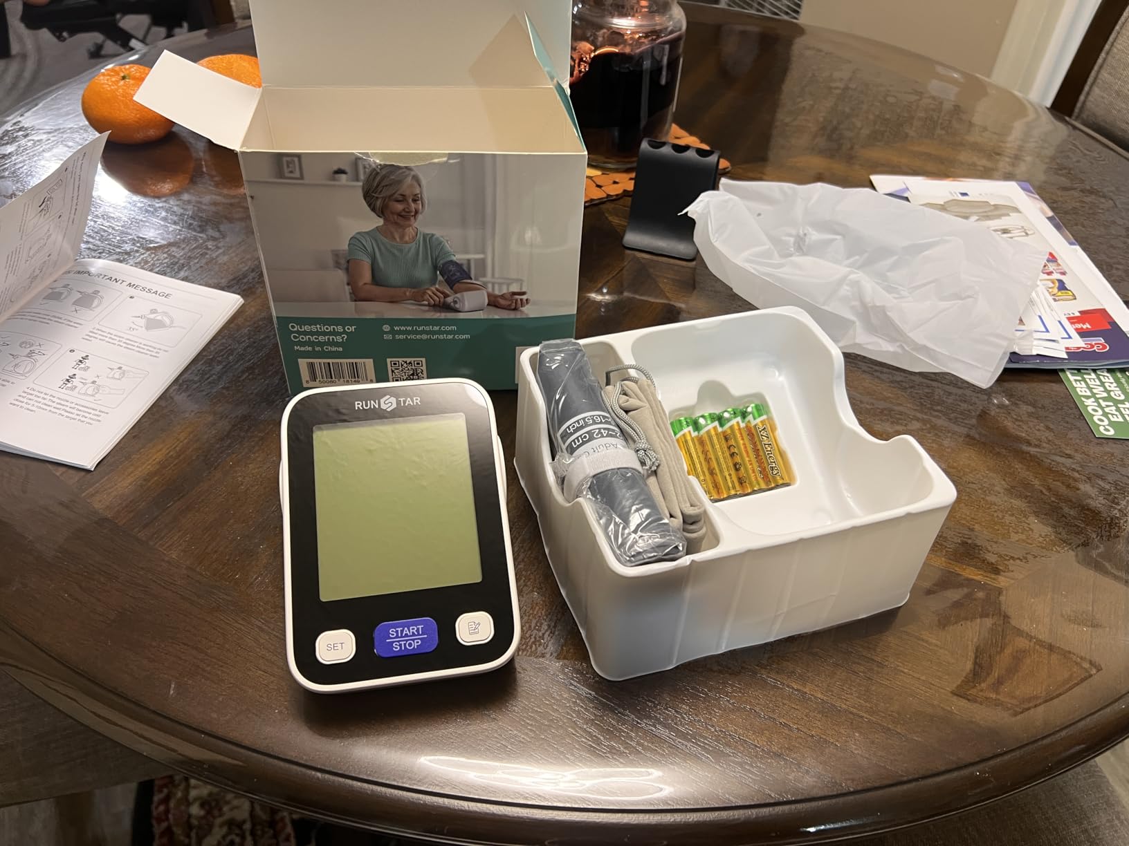 Runstar Upper Arm Blood Pressure Monitor with Wide Range Cuff (8.6'' -16.5'') for Home Use FSA&HSA Eligible, Automatic Digital BP Machine with Storage Bag, 2x99 Reading Memory customer photo 2