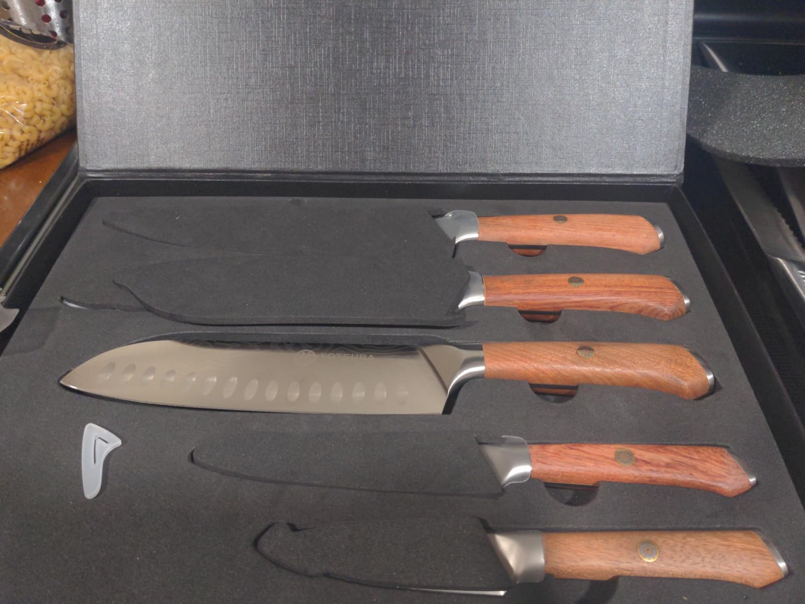 YOTSUBA Japanese Carving Knife and Fork Set with Ergonomic Rosewood Handle customer photo 2