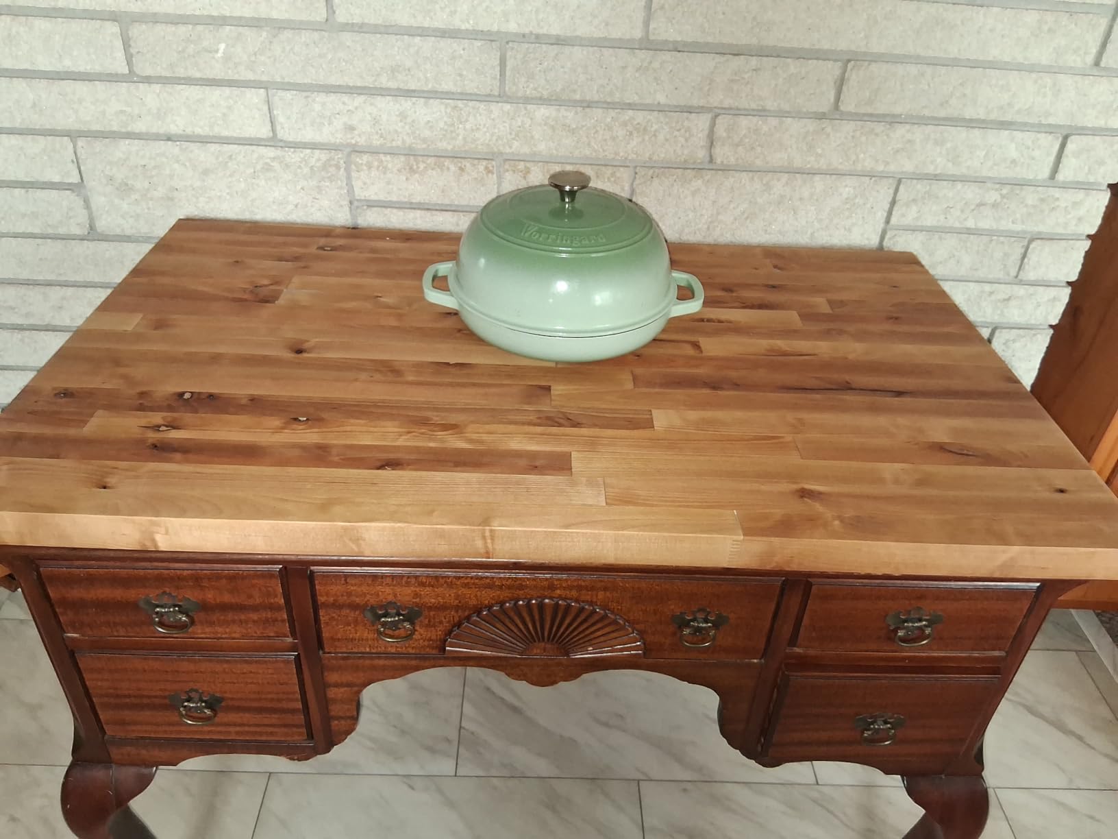 Butcher Block Countertop, Birch Unfinished Birch Workdesktop 36x25x1.5 in customer photo 2