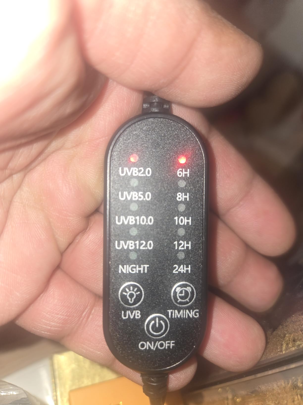 UVB Light for Reptiles, UVA UVB Reptile Light Fixture with Timer LED UVB Bulb for Bearded Dragon Gecko Turtle Chameleon Lizard Snake, Adjustable Brightness UVB Lamp for Reptile Tank Accessories, Black customer photo 2
