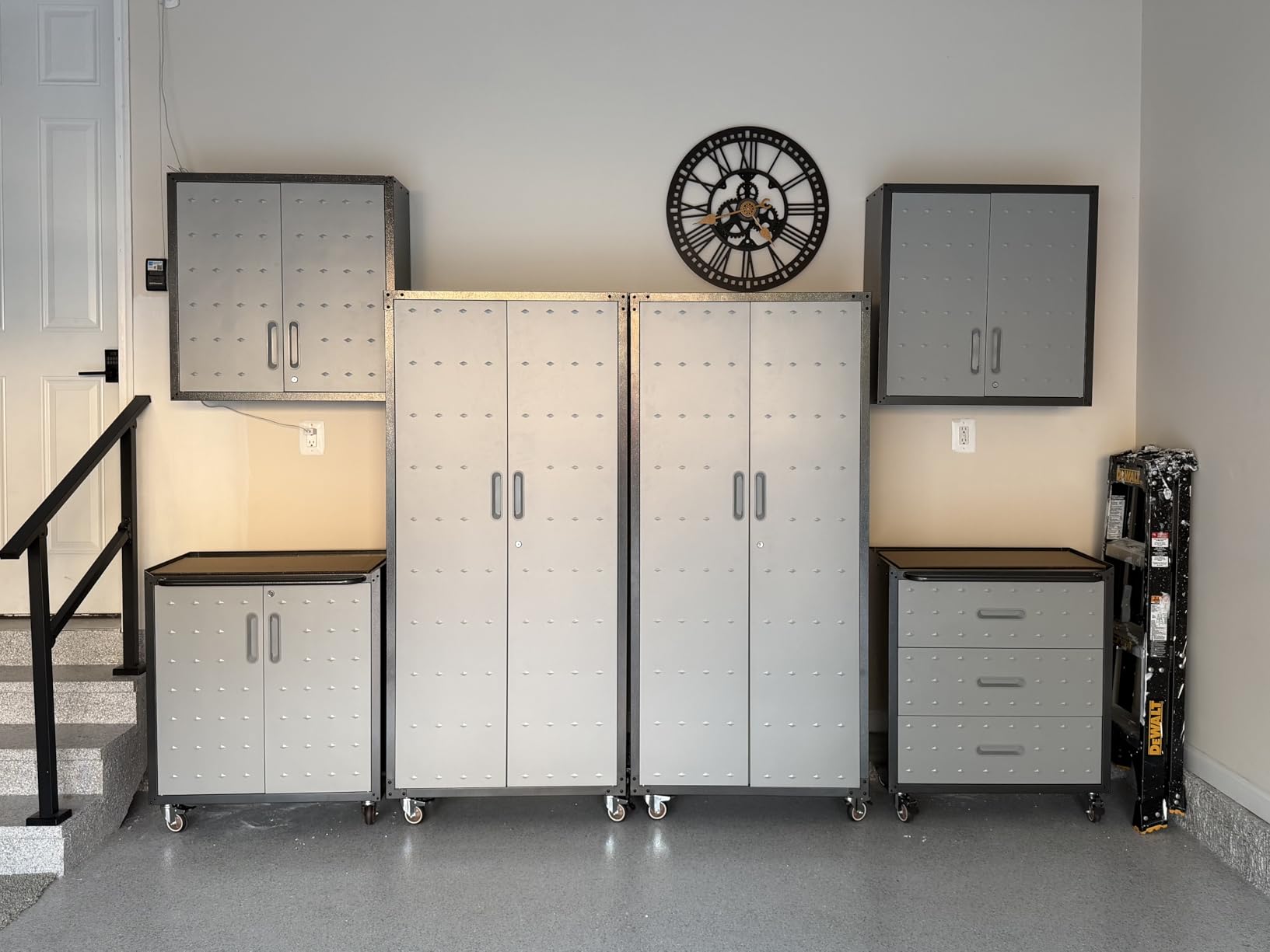 Garage Cabinet System | Heavy Duty Steel All-in-One Modular Garage Cabinet Set for Ultimate Workshop Organization | Easy Assembly Garage Storage Cabinets & Tool Bench customer photo 1