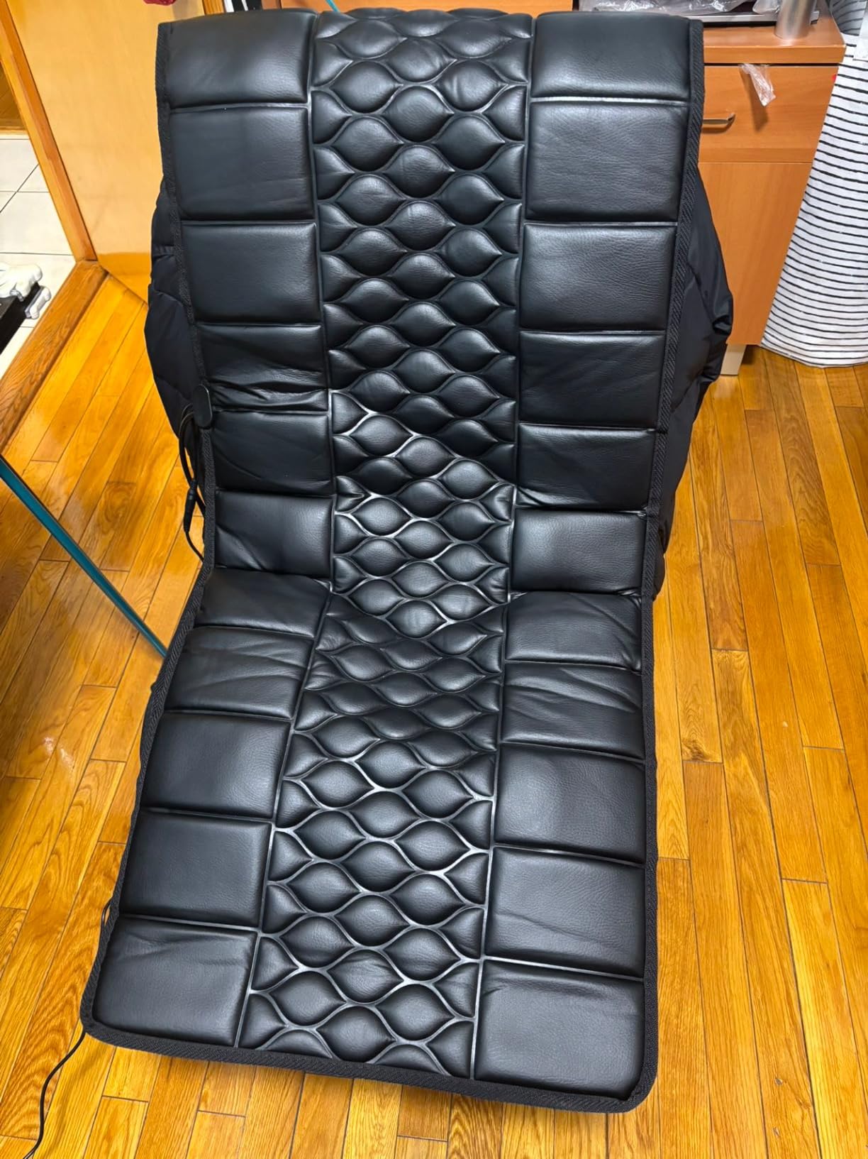 Massage Mat, Detachable Neck Massager, Full Body Vibration Heating, Massage Pad with 10 Vibrating Motors and 9 Speed Settings for Home Office Use, Gift for Men Women Parents,Black customer photo 2