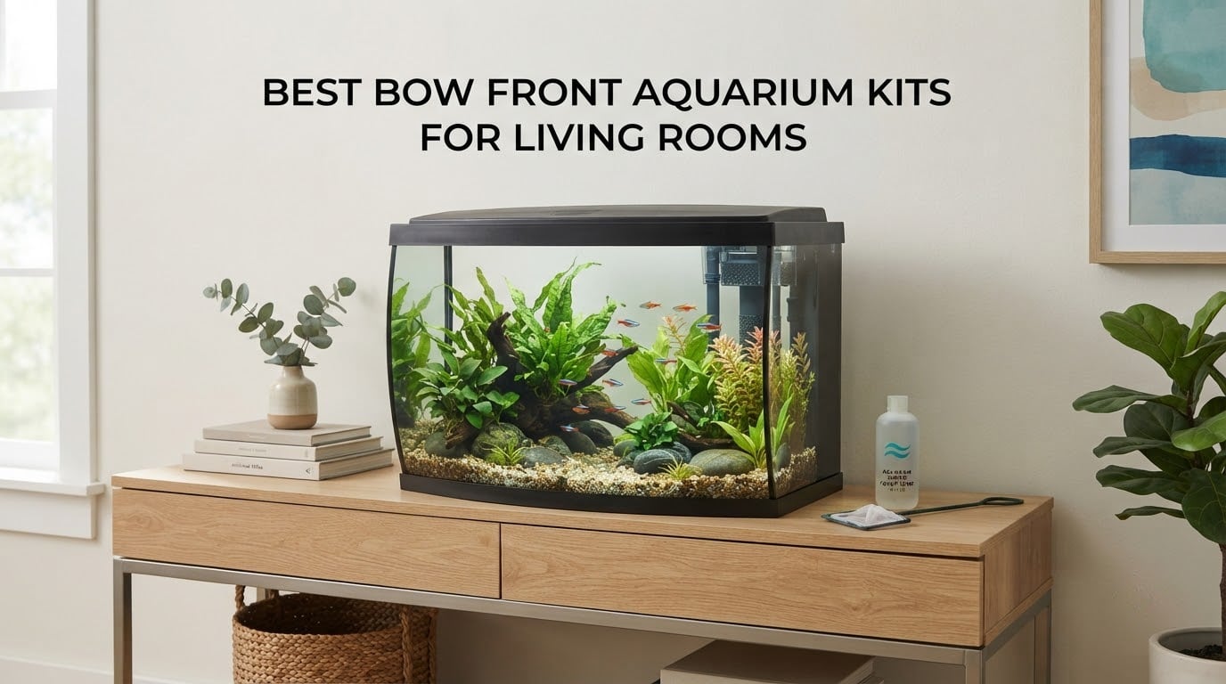 best bow front aquarium kits for living rooms
