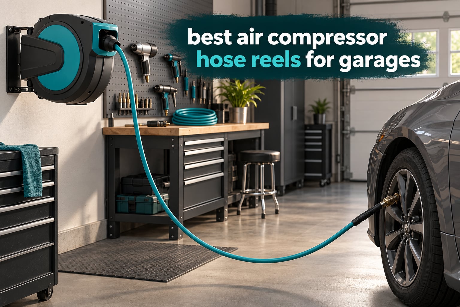 best air compressor hose reels for garages
