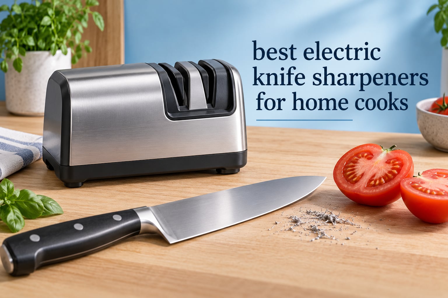 best electric knife sharpeners for home cooks