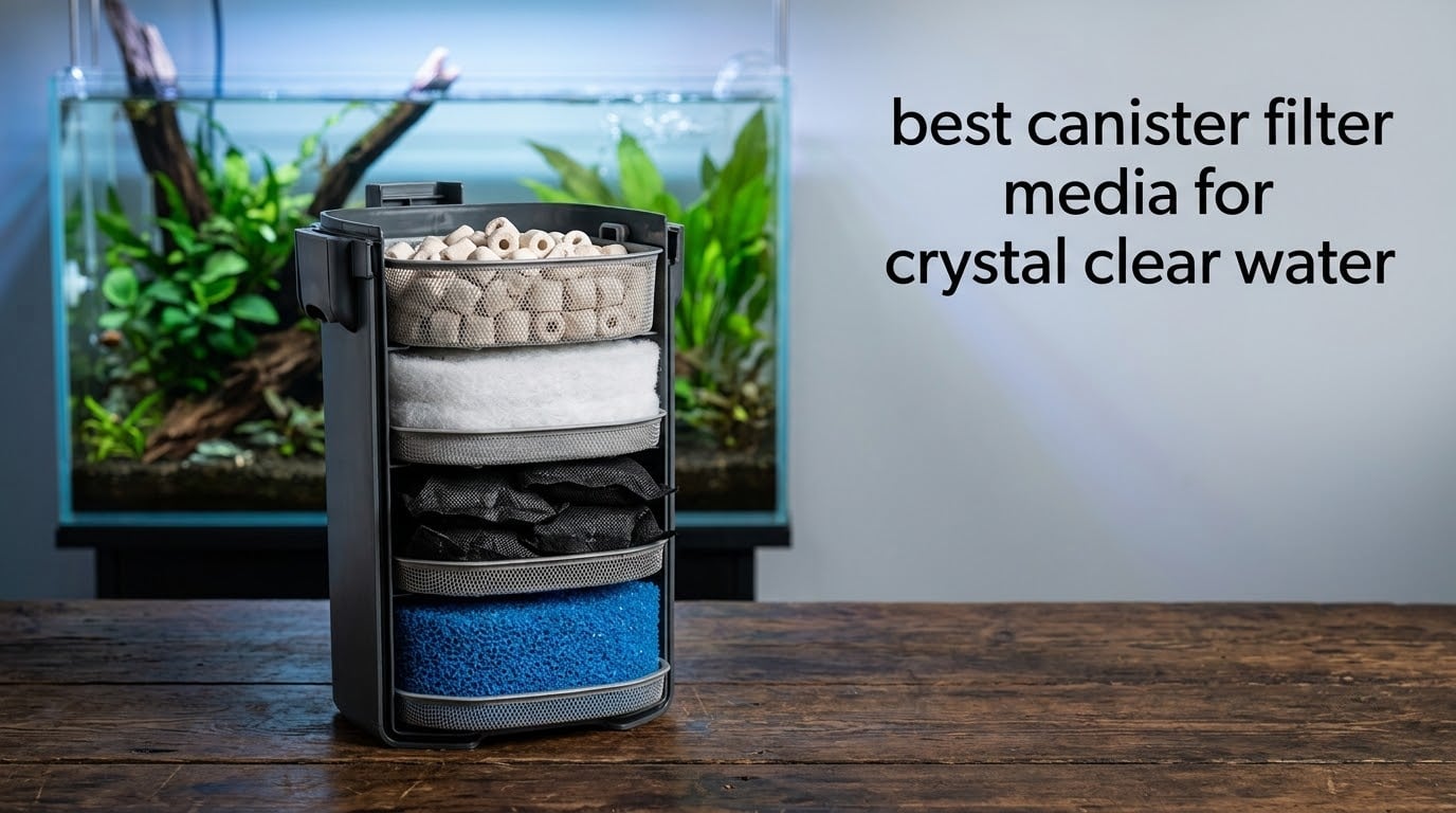 best canister filter media for crystal clear water
